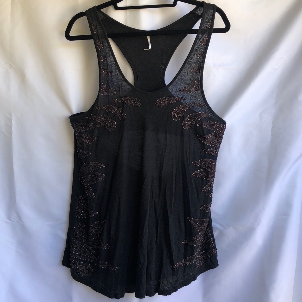 Free People beaded top